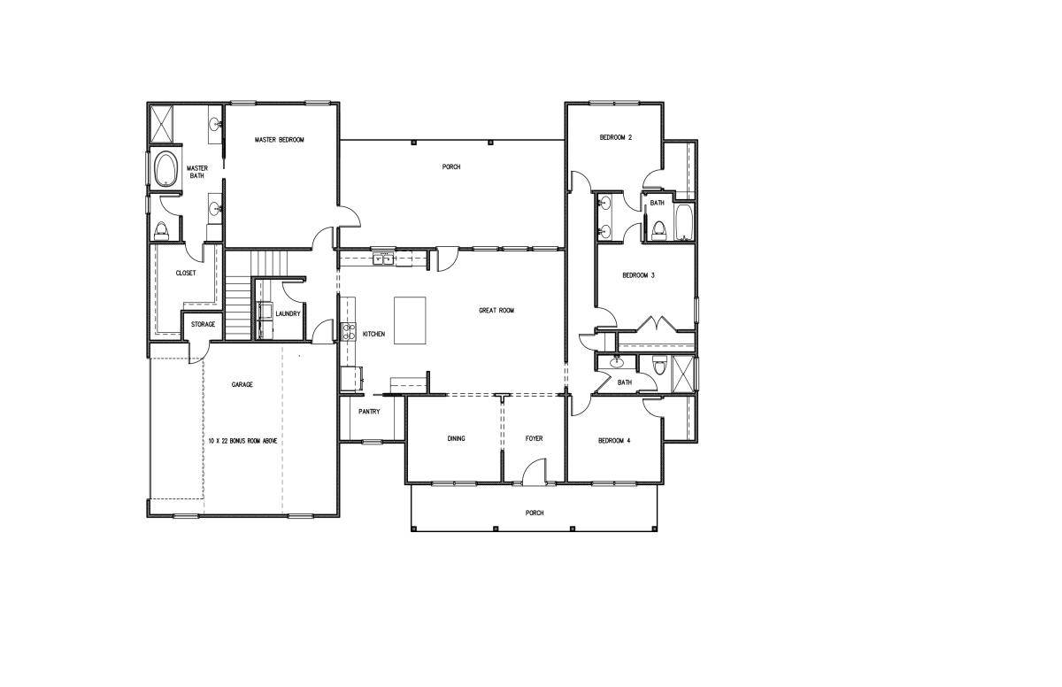 The Pebblewood Floorplan - ChrisMill Homes Florida